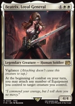 Beatrix, Loyal General (V.2) - Magic: The Gathering - FINAL FANTASY: Extras (Rare) [XFIN-554]