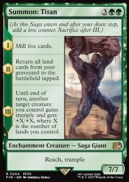 Summon: Titan⁣ - Magic: The Gathering - FINAL FANTASY⁣ (Rare)⁣ [204]