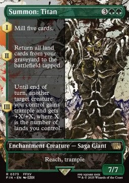 Summon: Titan⁣ - Magic: The Gathering - FINAL FANTASY: Extras⁣ (Rare)⁣ [373]