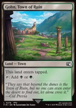 Gohn, Town of Ruin⁣ - Magic: The Gathering - FINAL FANTASY⁣ (Land)⁣ [278]