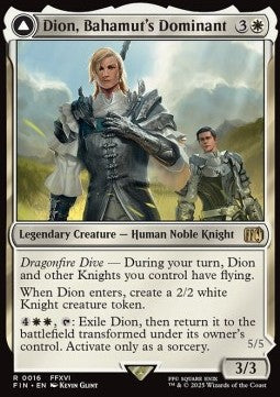 Dion, Bahamut's Dominant // Bahamut, Warden of Light⁣ - Magic: The Gathering - FINAL FANTASY⁣ (Rare)⁣ [16]
