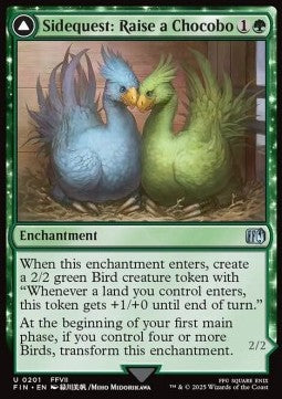 Sidequest: Raise a Chocobo // Black Chocobo⁣ - Magic: The Gathering - FINAL FANTASY⁣ (Uncommon)⁣ [201]