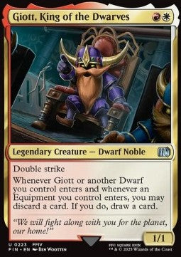 Giott, King of the Dwarves⁣ - Magic: The Gathering - FINAL FANTASY⁣ (Uncommon)⁣ [223]
