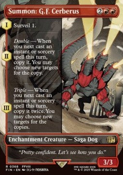 Summon: G.F. Cerberus⁣ - Magic: The Gathering - FINAL FANTASY: Extras⁣ (Rare)⁣ [368]