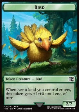 Bird Token (G 2/2) // Wizard Token (B 0/1) (V.1) - FINAL FANTASY: Tokens (Token) [TFIN-T 16/14]