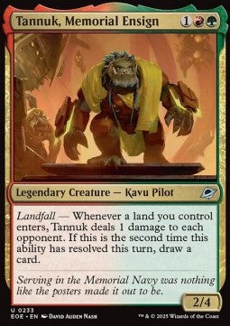 Tannuk, Memorial Ensign⁣ - Edge of Eternities⁣ (Uncommon)⁣ [233]