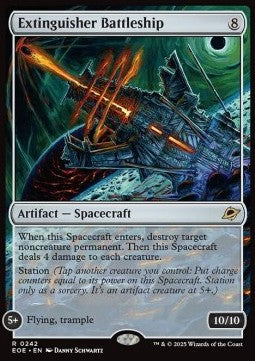 Extinguisher Battleship⁣ - Edge of Eternities⁣ (Rare)⁣ [242]