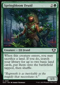 Springbloom Druid⁣ - Commander: Edge of Eternities⁣ (Common)⁣ [51]