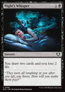 Night's Whisper⁣ - Commander: Edge of Eternities⁣ (Common)⁣ [85]