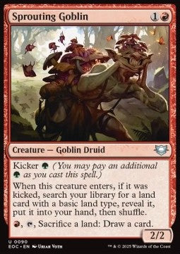 Sprouting Goblin⁣ - Commander: Edge of Eternities⁣ (Uncommon)⁣ [90]