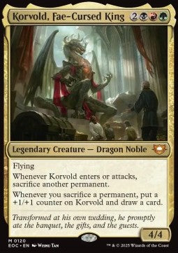 Korvold, Fae-Cursed King⁣ - Commander: Edge of Eternities⁣ (Mythic)⁣ [120]