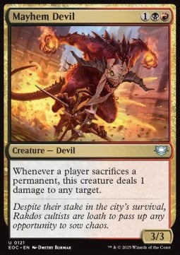 Mayhem Devil⁣ - Commander: Edge of Eternities⁣ (Uncommon)⁣ [121]