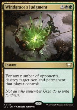 Windgrace's Judgment⁣ - Commander: Edge of Eternities⁣ (Rare)⁣ [129]