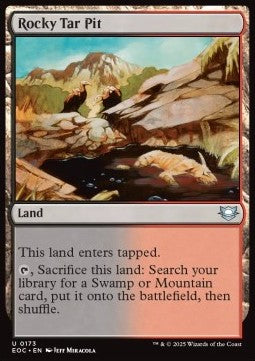 Rocky Tar Pit⁣ - Commander: Edge of Eternities⁣ (Uncommon)⁣ [173]