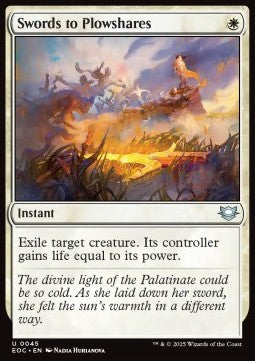 Swords to Plowshares⁣ - Commander: Edge of Eternities⁣ (Uncommon)⁣ [45]