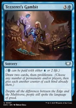 Tezzeret's Gambit⁣ - Commander: Edge of Eternities⁣ (Uncommon)⁣ [47]
