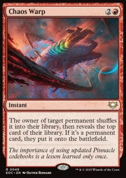 Chaos Warp⁣ - Commander: Edge of Eternities⁣ (Rare)⁣ [49]