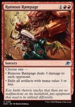 Ruinous Rampage⁣ - Edge of Eternities⁣ (Uncommon)⁣ [158]