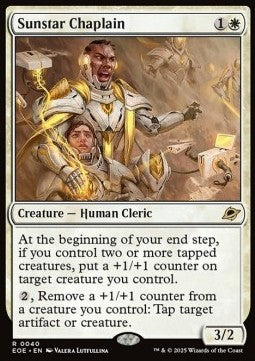 Sunstar Chaplain⁣ - Edge of Eternities⁣ (Rare)⁣ [40]