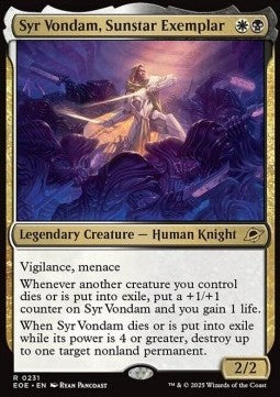 Syr Vondam, Sunstar Exemplar⁣ - Edge of Eternities⁣ (Rare)⁣ [231]