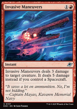 Invasive Maneuvers⁣ - Edge of Eternities⁣ (Uncommon)⁣ [137]