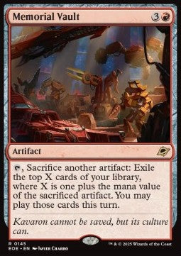 Memorial Vault⁣ - Edge of Eternities⁣ (Rare)⁣ [145]