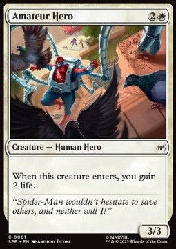 Amateur Hero - Magic: The Gathering | Marvel's Spider-Man: Eternal (Common) [SPE-1]