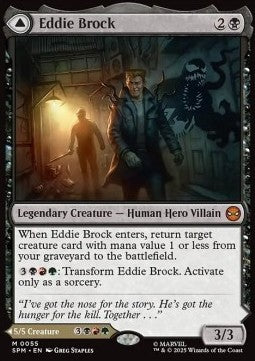 Eddie Brock // Venom, Lethal Protector - Magic: The Gathering | Marvel's Spider-Man (Mythic) [SPM-55]