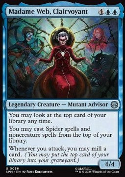 Madame Web, Clairvoyant - Magic: The Gathering | Marvel's Spider-Man (Uncommon) [SPM-36]