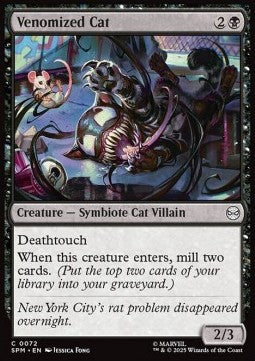 Venomized Cat - Magic: The Gathering | Marvel's Spider-Man (Common) [SPM-72]