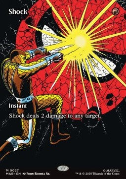 Shock - Magic: The Gathering | Marvel's Spider-Man: Source Material Cards (Mythic) [MAR-27]