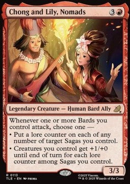Chong and Lily, Nomads (V.1) - Magic: The Gathering | Avatar: The Last Airbender: Eternal (Rare) [TLE-113]