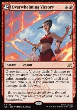 Overwhelming Victory (V.1) - Magic: The Gathering | Avatar: The Last Airbender: Eternal (Rare) [TLE-123]