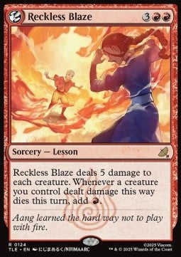 Reckless Blaze (V.1) - Magic: The Gathering | Avatar: The Last Airbender: Eternal (Rare) [TLE-124]