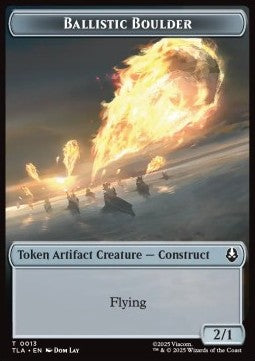 Ballistic Boulder Token (A 2/1) // Soldier Token (R 2/2) - Avatar: The Last Airbender: Tokens (Token) [TTLA-T 13/11]