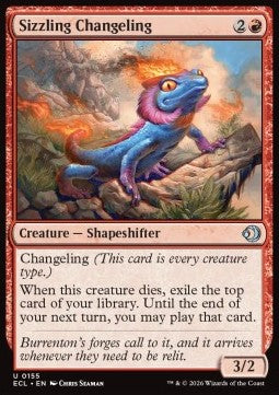 Sizzling Changeling - Lorwyn Eclipsed (Uncommon) [ECL-155]