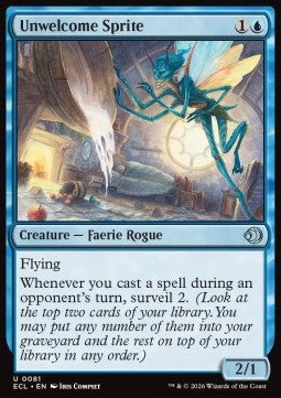 Unwelcome Sprite - Lorwyn Eclipsed (Uncommon) [ECL-81]