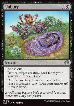 Unbury - Lorwyn Eclipsed (Uncommon) [ECL-123]