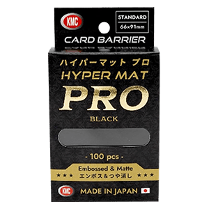 100 KMC Hyper mat PRO Sleeves (Black)