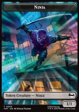 Ninja Token (B 1/1) // Copy Token - Teenage Mutant Ninja Turtles: Tokens (Token) [TTMT-T 5/1]