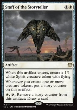 Staff of the Storyteller - Commander: Secrets of Strixhaven (Rare) [SOC-111]