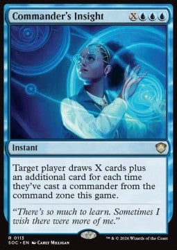 Commander's Insight - Commander: Secrets of Strixhaven (Rare) [SOC-113]