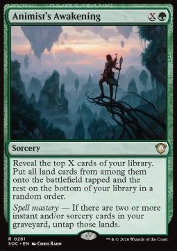 Animist's Awakening - Commander: Secrets of Strixhaven (Rare) [SOC-261]