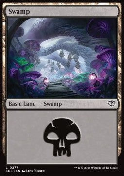 Swamp (V.3) - Secrets of Strixhaven (Land) [SOS-277]