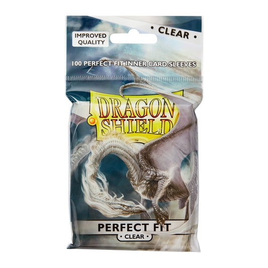 Dragon Shield - Standard Perfect Fit Toploading Sleeves - Clear/Clear (100 Sleeves)