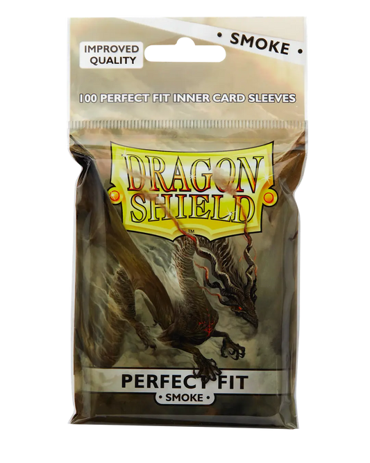 Dragon Shield - Standard Perfect Fit Toploading Sleeves - Clear/Smoke (100 Sleeves)