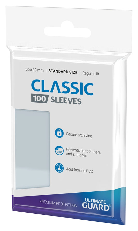Ultimate Guard - Classic Soft Sleeves Standard Size Transparent (100)
