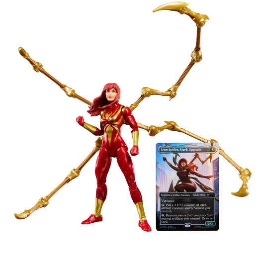 Marvel Legends Magic: The Gathering Action Figure Mary Jane Watson (Iron Spider) (plus Exclusive Foil Card)
