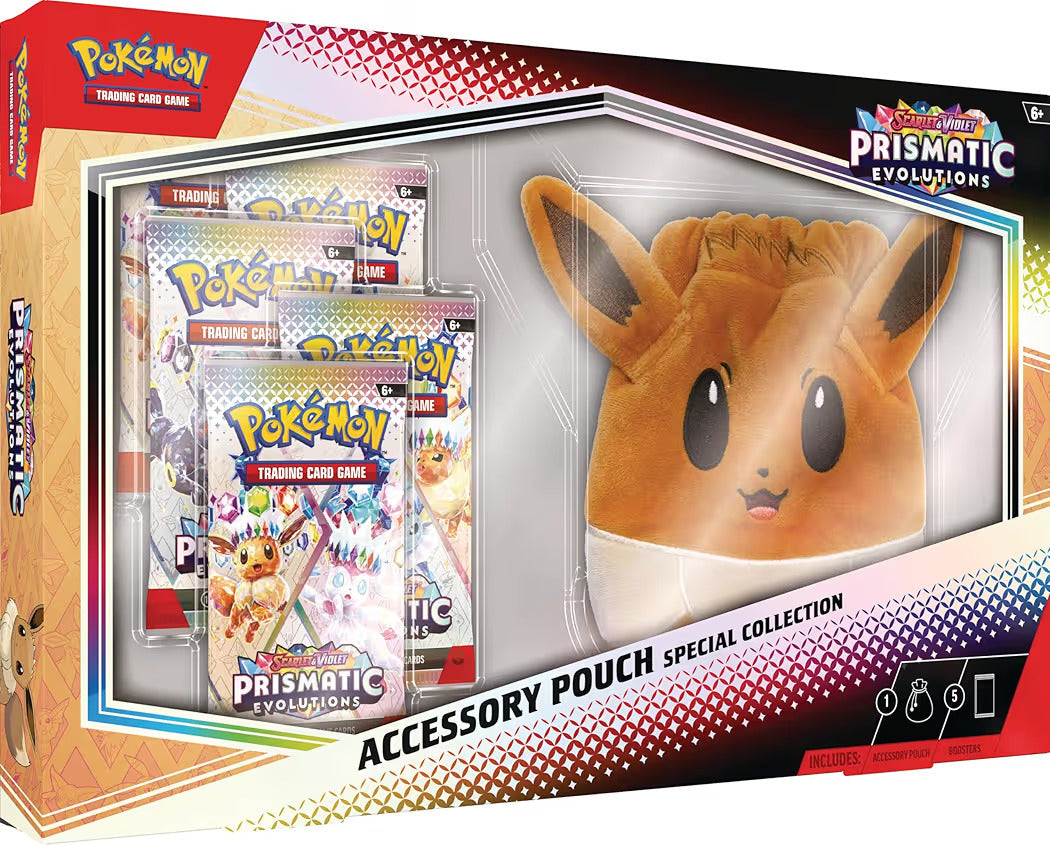 Pokemon Prismatic Evolutions Accessory Pouch Special Collection