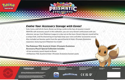 Pokemon Prismatic Evolutions Accessory Pouch Special Collection